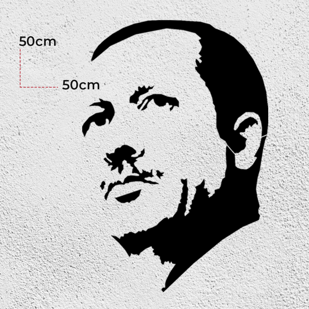 R. T. Erdoğan Portresi Duvar Dekoru